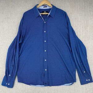 Butter Cloth Button Shirt 2XL Regular Fit Icy Cotton‎ Long Sleeve Print